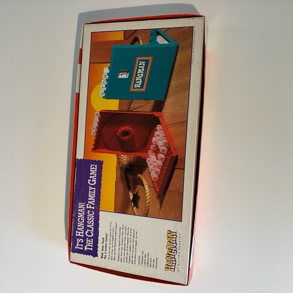 Vintage HANGMAN Board Game 1988? Milton Bradley 4623 Family Game Night - Picture 5 of 8